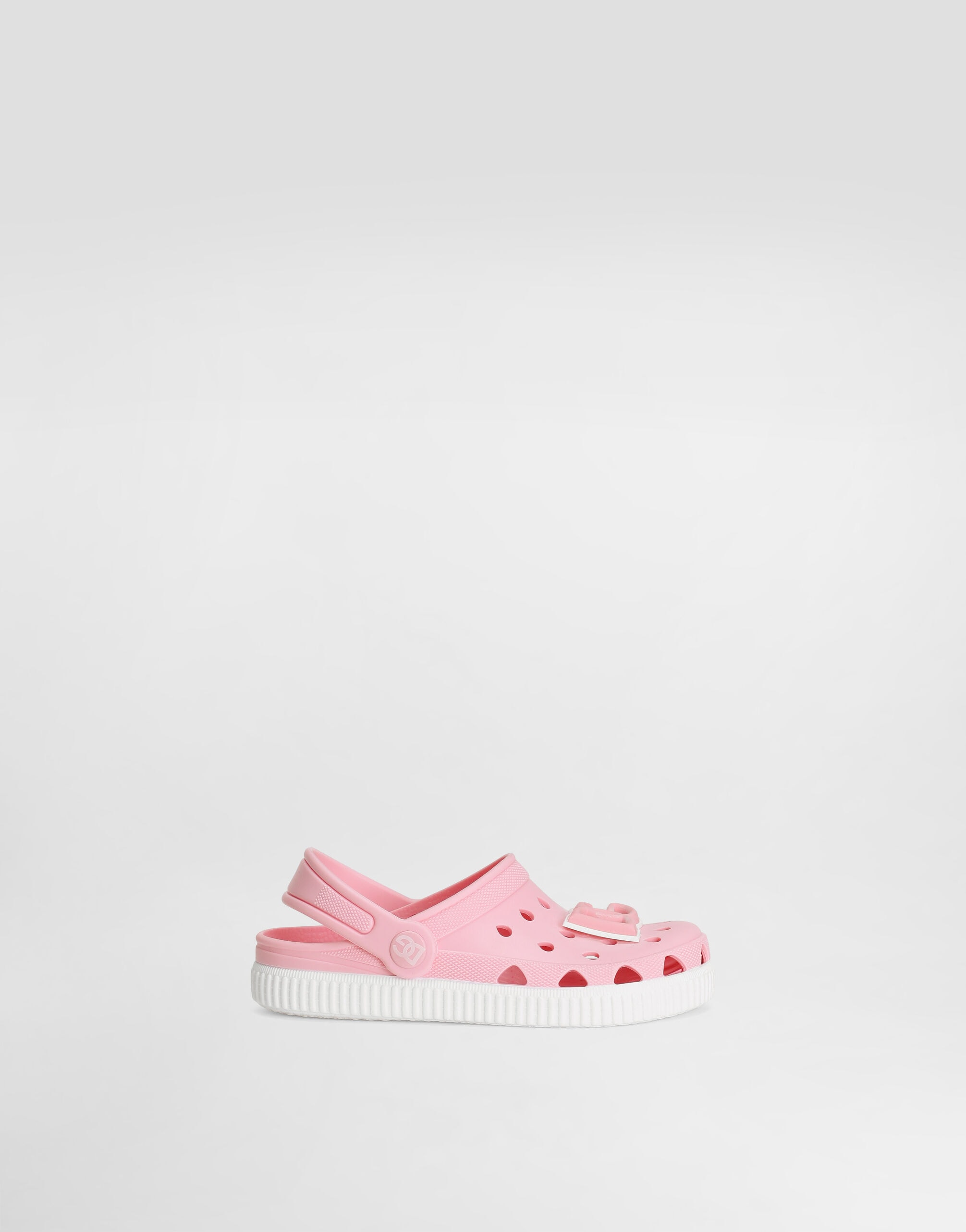 Gumowe buty typu slip-on Dolce & Gabbana Kids z logo DG