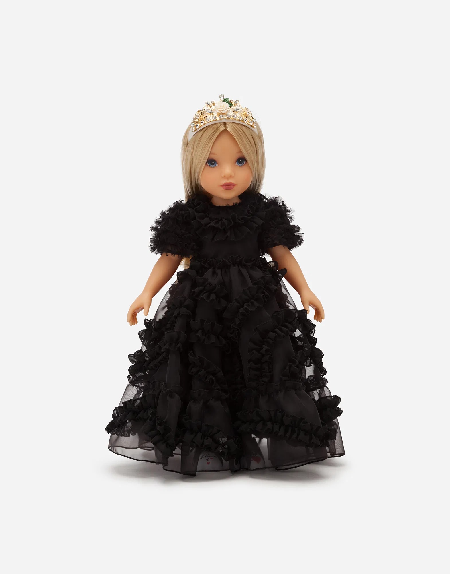 Lalka Dolce&Gabbana Kids z sukienką z organzy