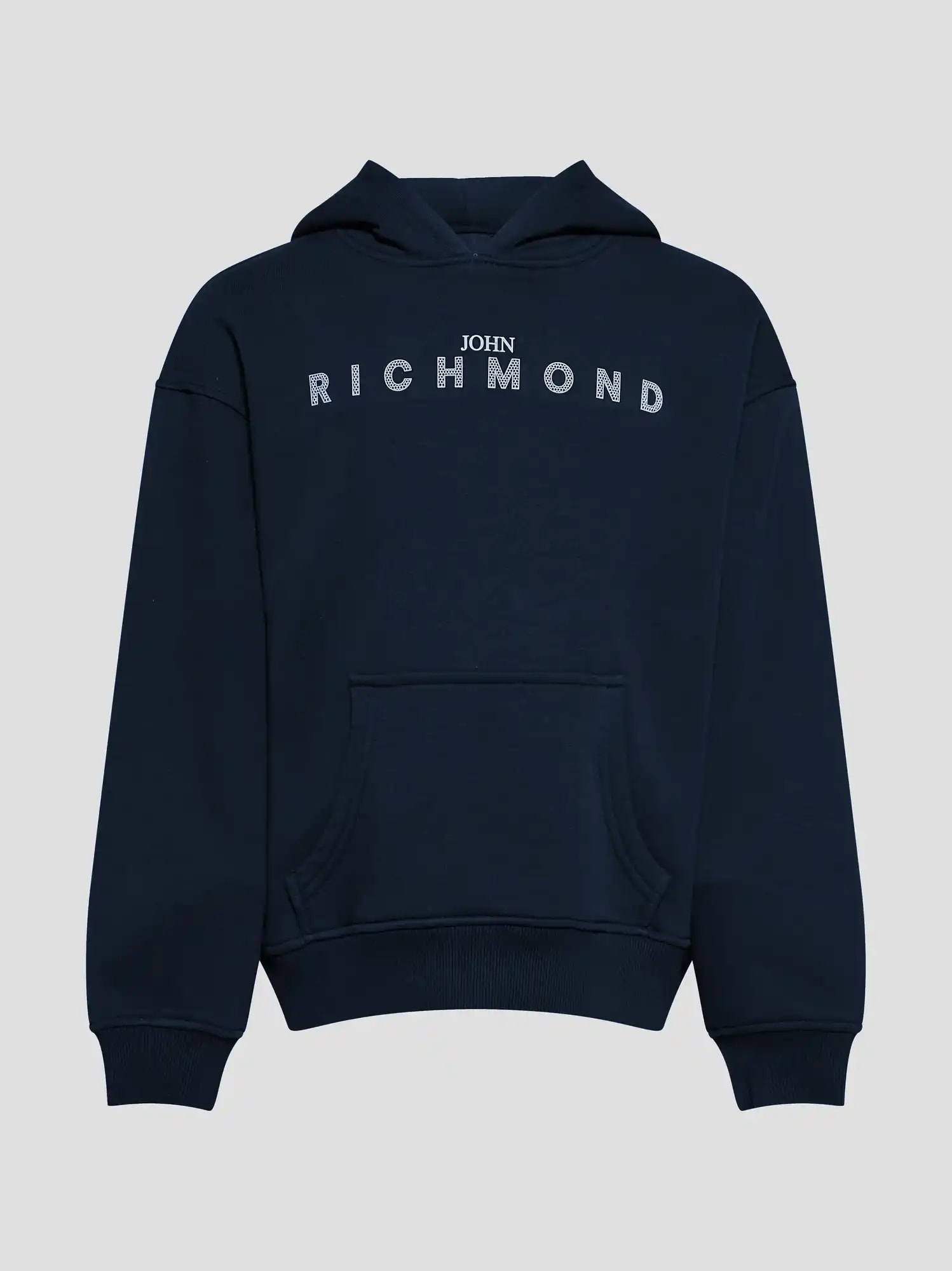 John Richmond Junior Dziecięca bluza z kapturem z nadrukiem logo
