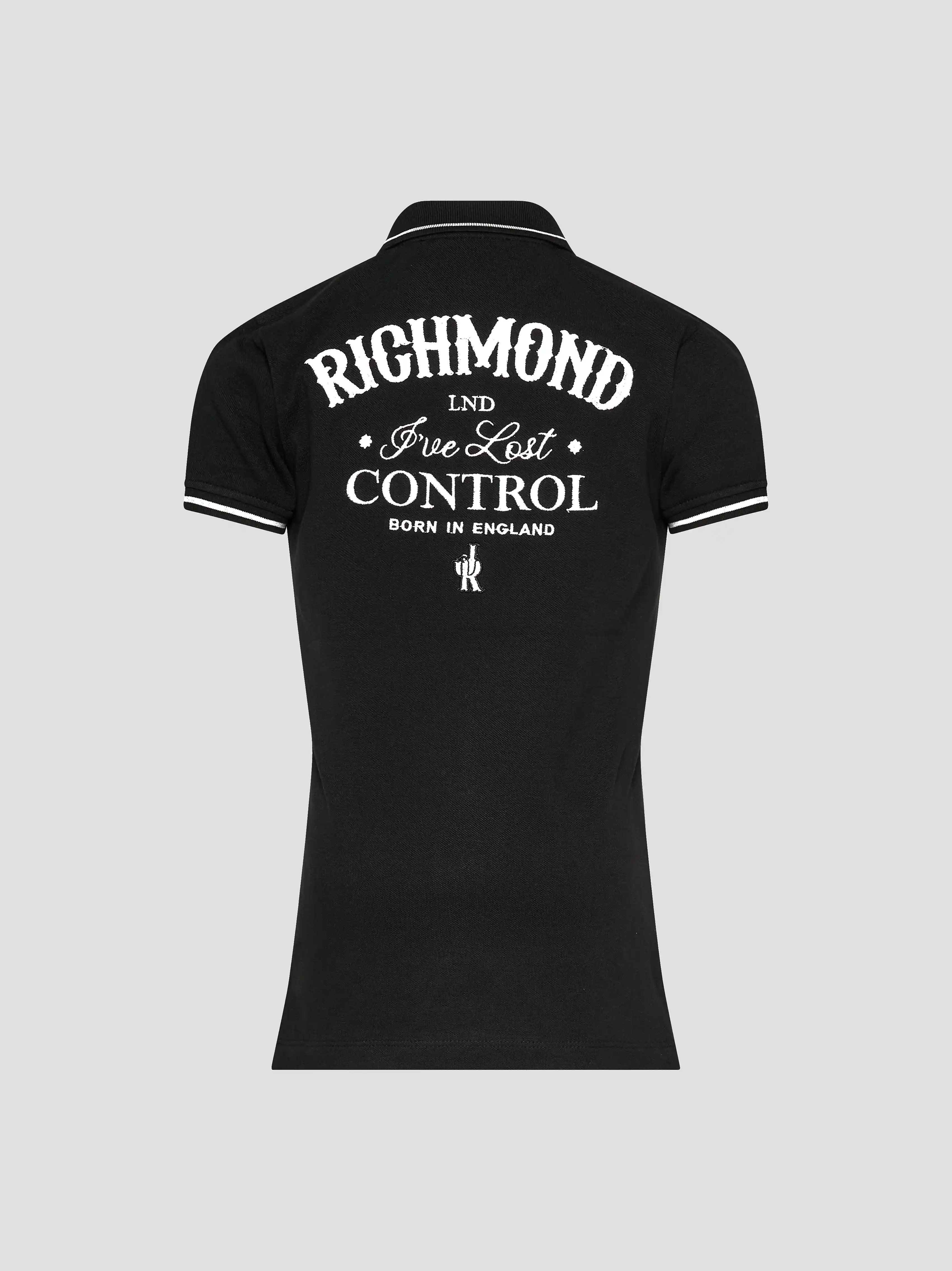 John Richmond Junior Dziecięca koszulka polo Kuizo z krótkim rękawem z haftowanym logo
