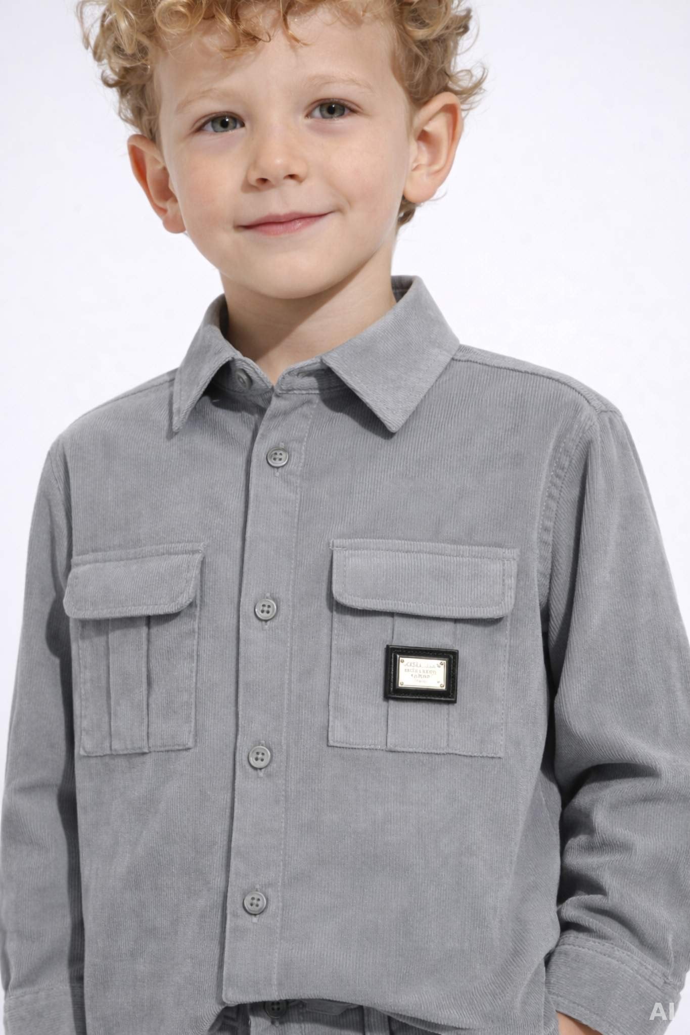 Koszula sztruksowa Dolce & Gabbana Kids