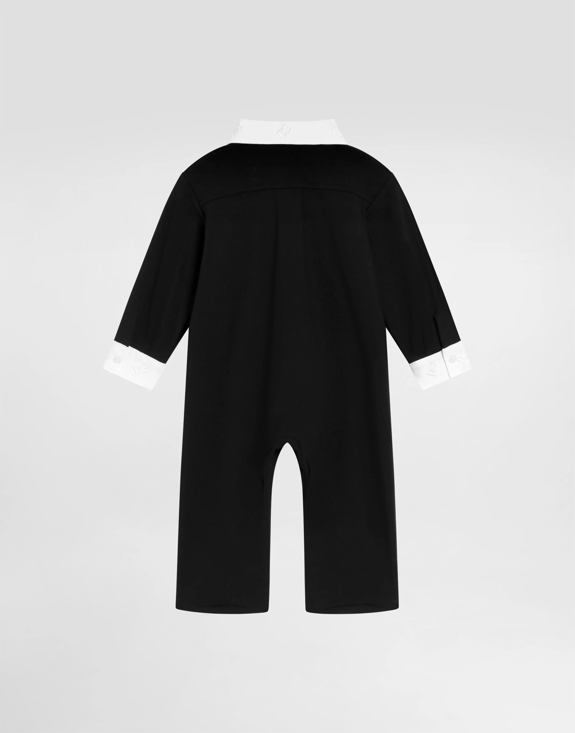 Dolce & Gabbana Kids Body interlock dla niemowląt z haftowaną muszką