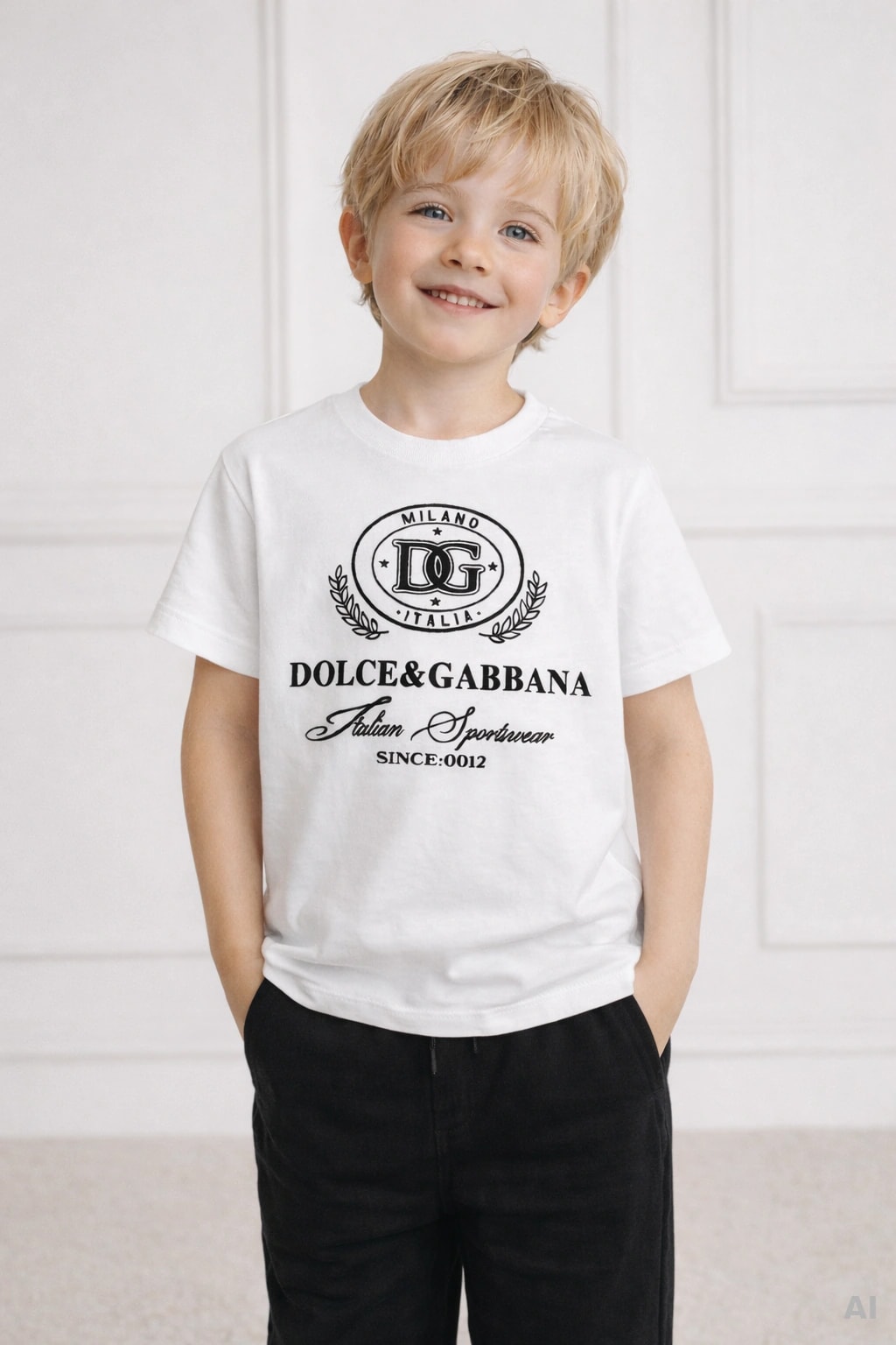 Bawełniany T-shirt Dolce & Gabbana Kids z nadrukiem Dolce&Gabbana