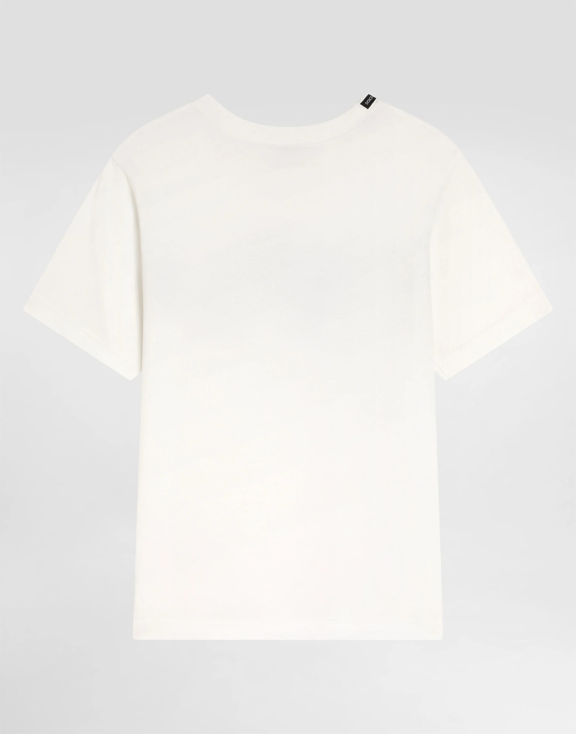 Bawełniany T-shirt Dolce & Gabbana Kids z naszywką Dolce&Gabbana