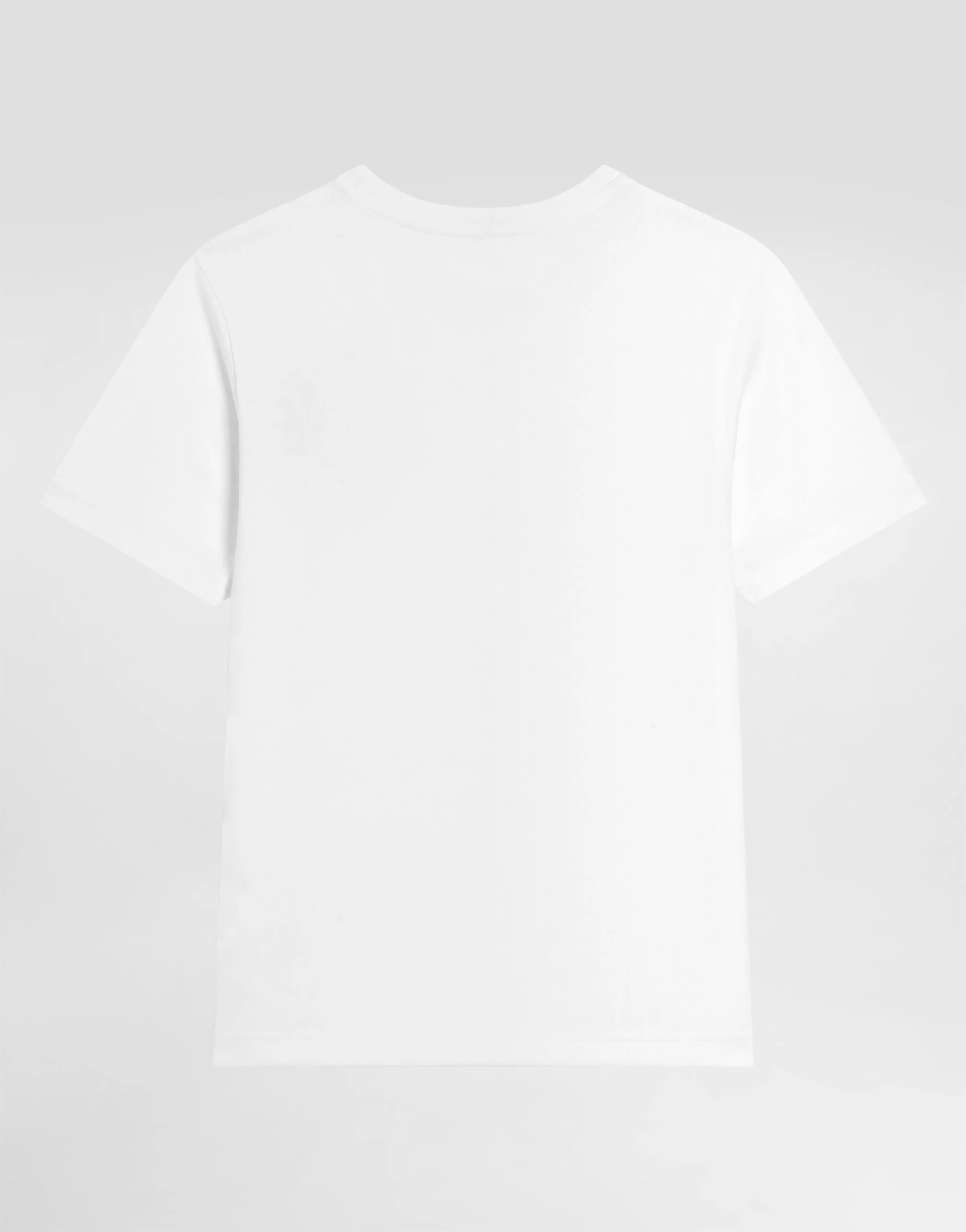 Bawełniany T-shirt Dolce & Gabbana Kids z naszywką z logo