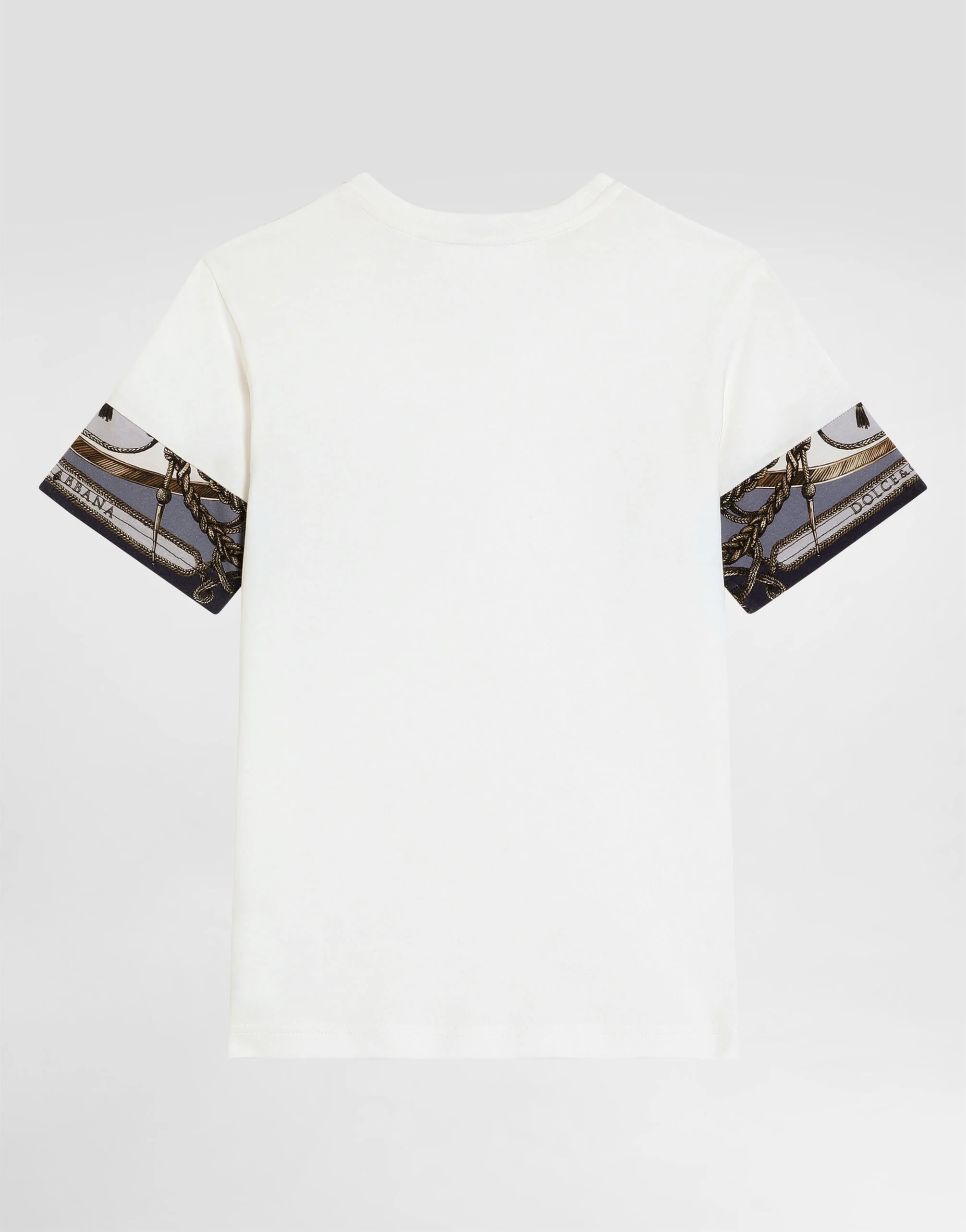 Bawełniany T-shirt Dolce & Gabbana Kids z nadrukiem graficznym