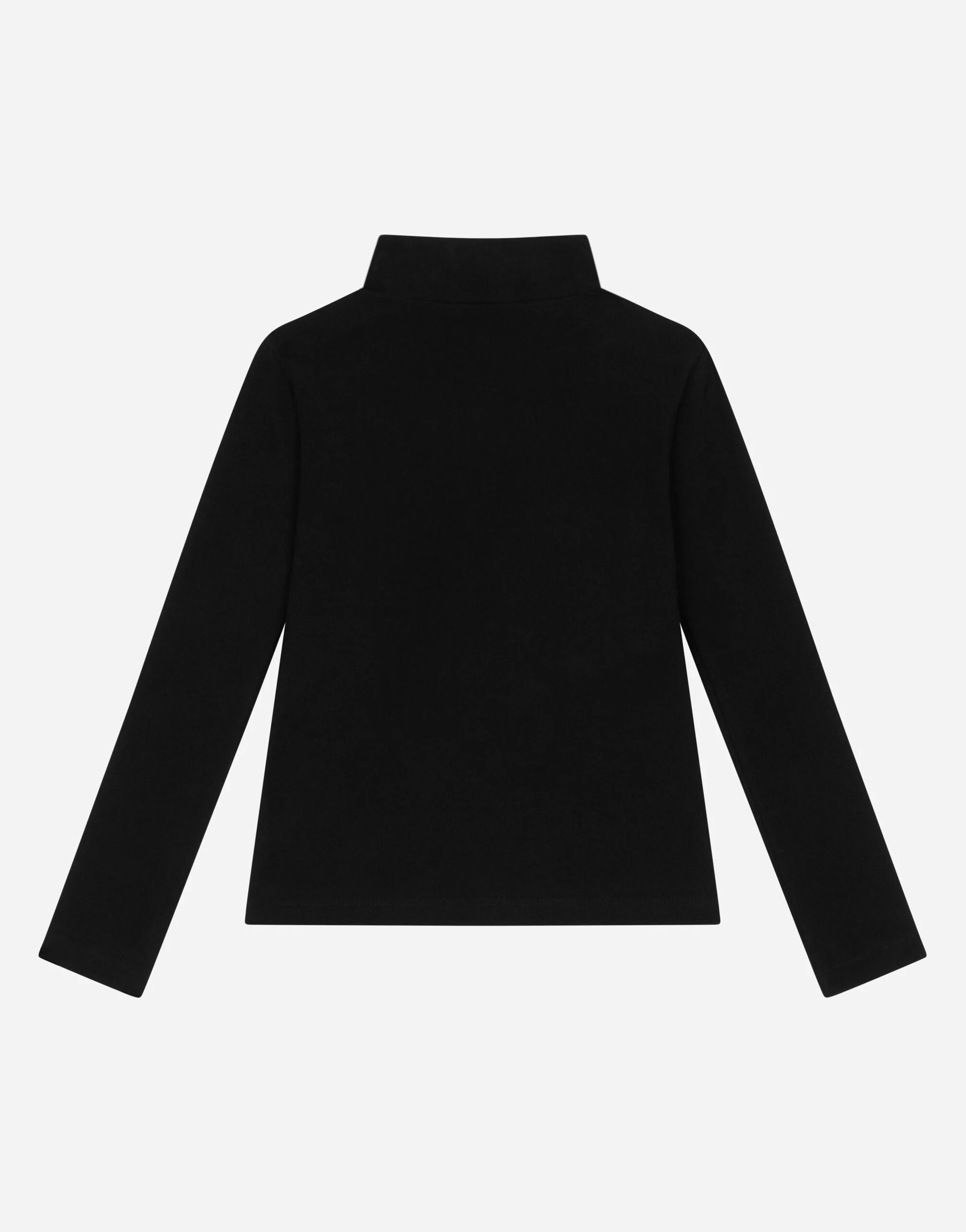 Bawełniany Golf Dolce & Gabbana Kids z haftowanym logo DG