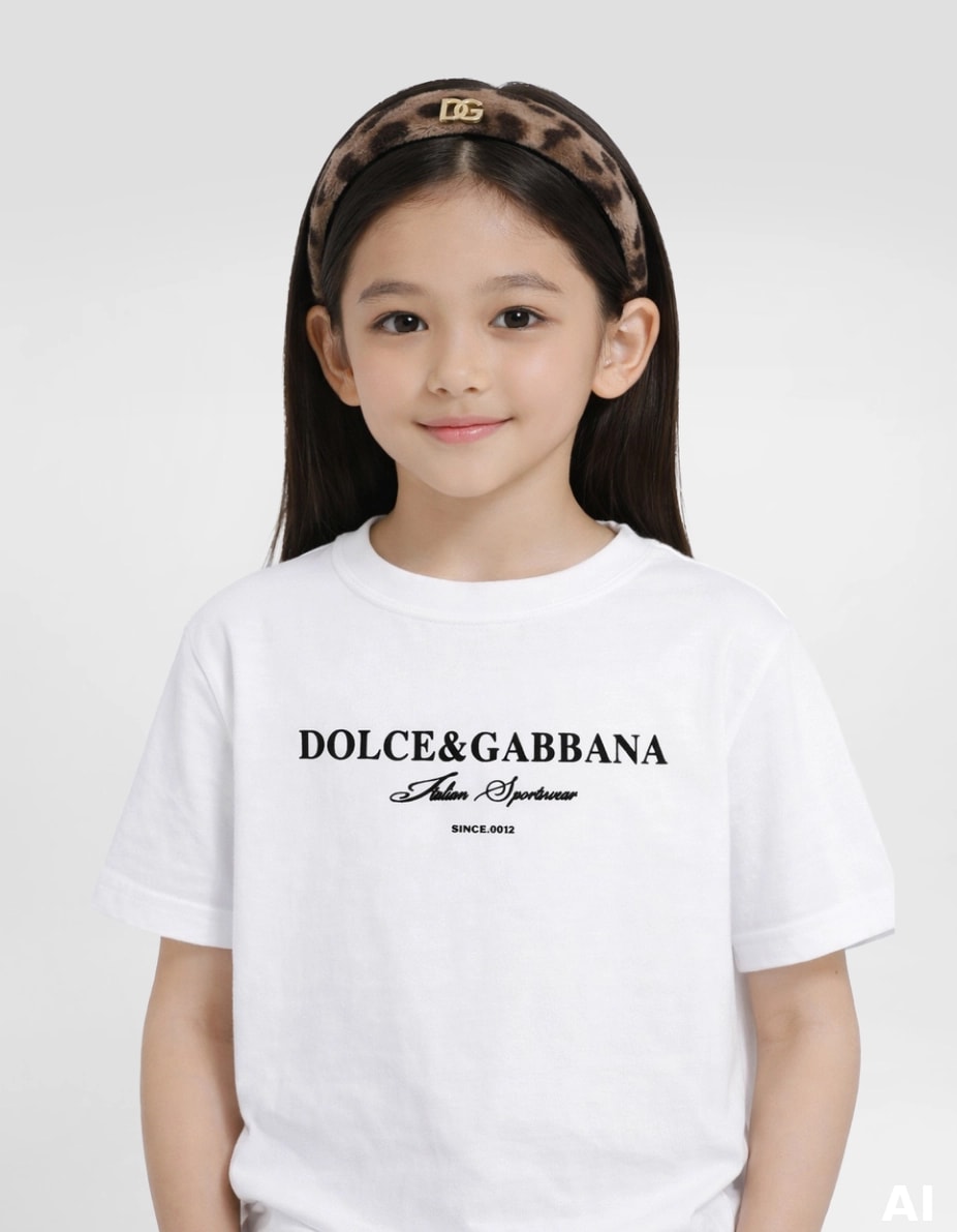 Opaska do włosów Dolce & Gabbana Kids w panterkę