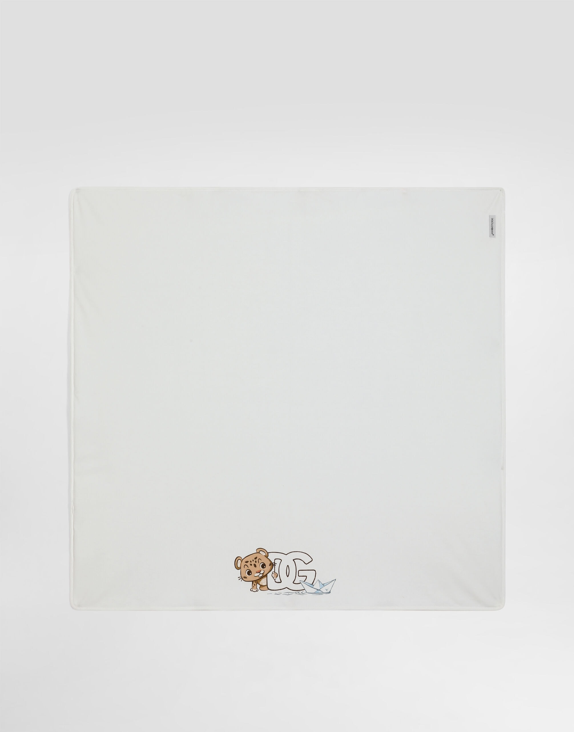 Bawełniana kołdra Dolce & Gabbana Kids z nadrukiem DG