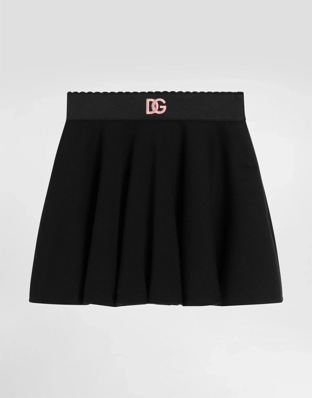 Bawełniana spódnica Dolce & Gabbana Kids z logo DG