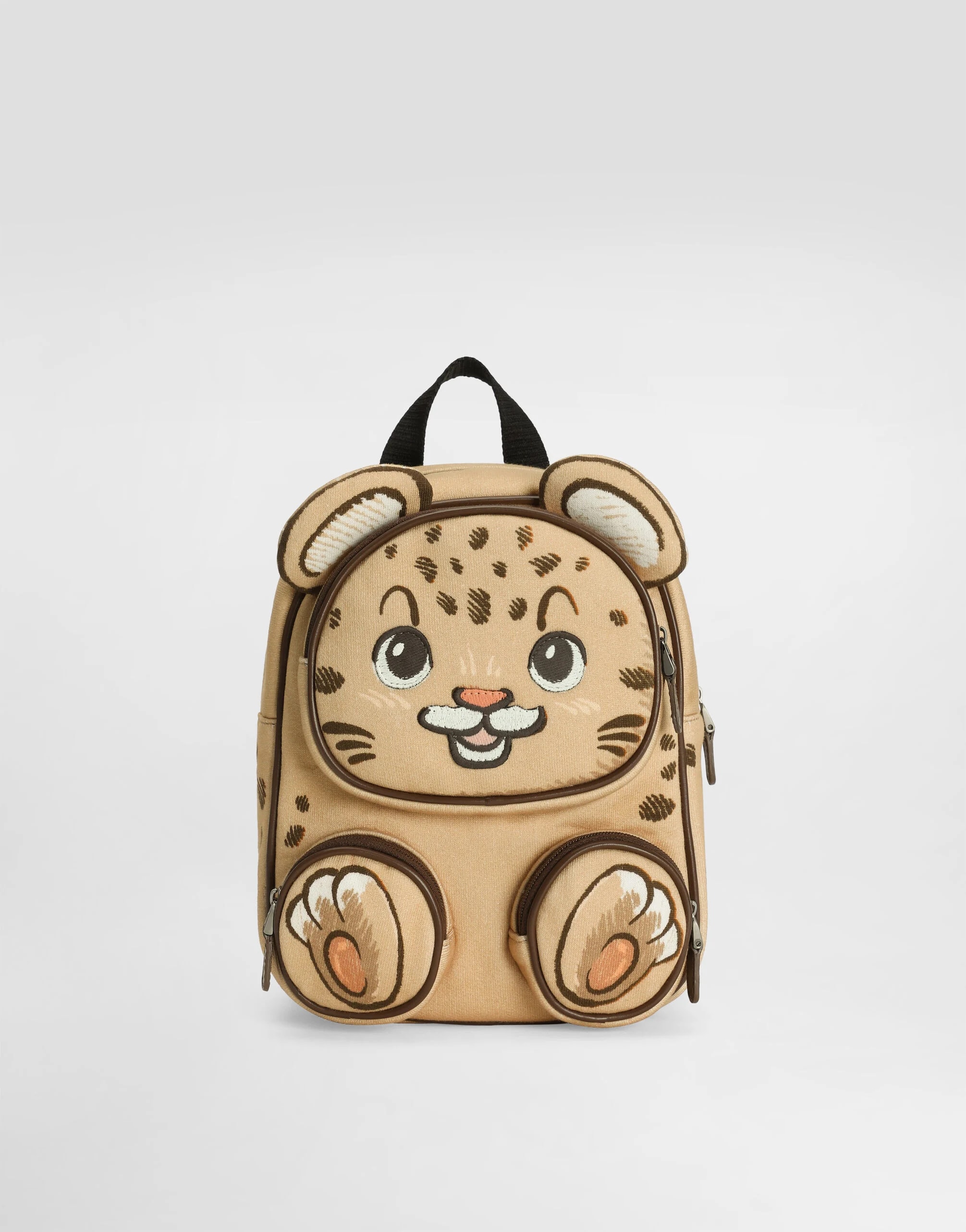 Plecak Dolce & Gabbana Kids z nadrukiem Leo i trójwymiarowymi detalami