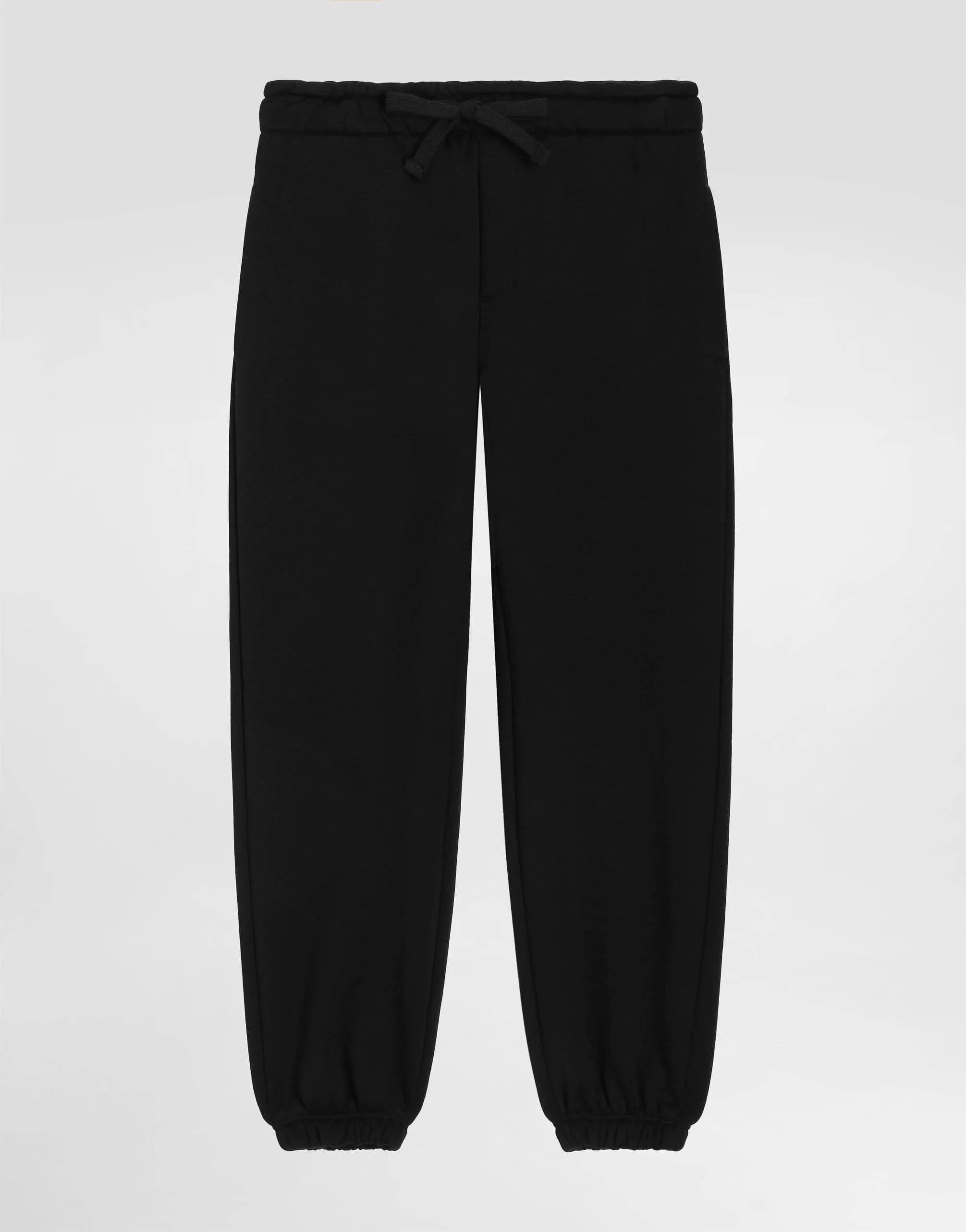 Bawełniane spodnie dresowe Dolce & Gabbana Kids z logo DG