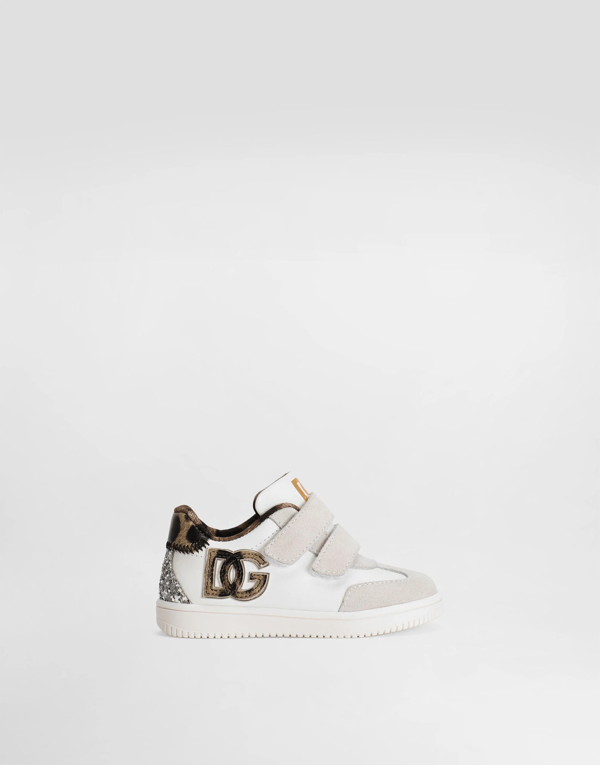 Sneakersy First Steps Dolce & Gabbana Kids DG Original ze skóry cielęcej