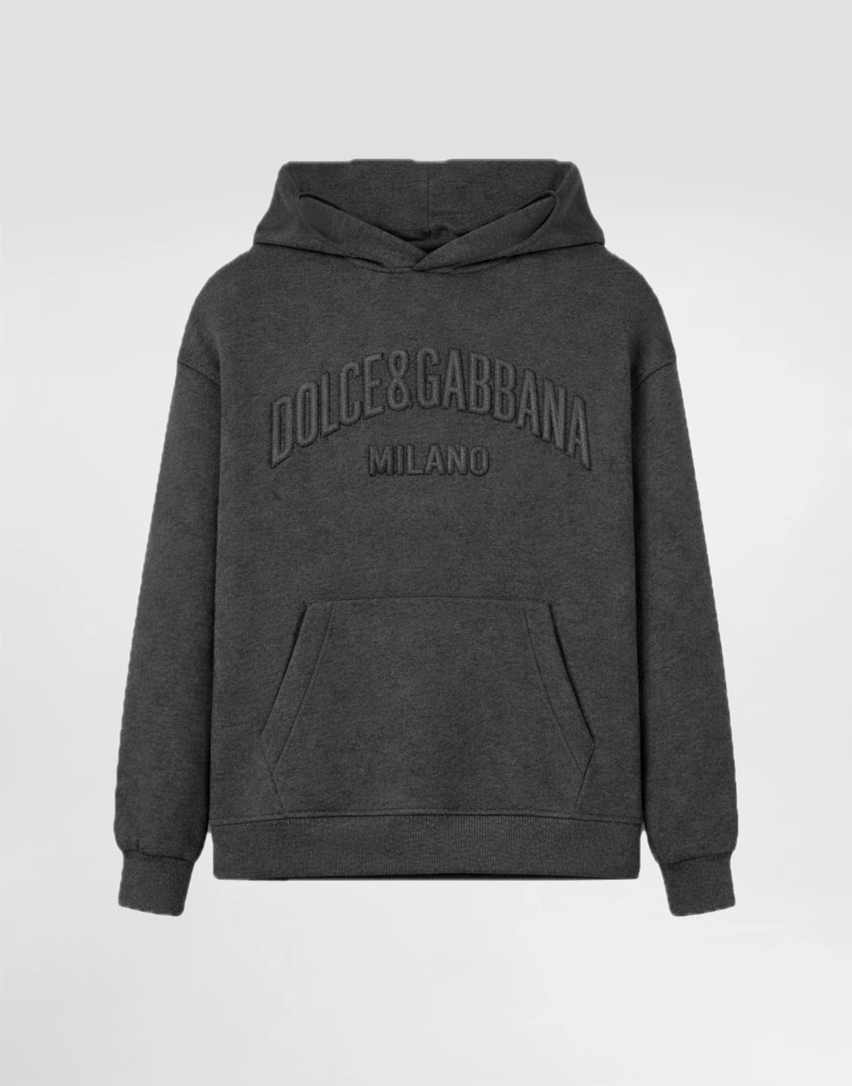 Dolce & Gabbana Kids dziecięca melanżowa bluza z kapturem z naszywką DG