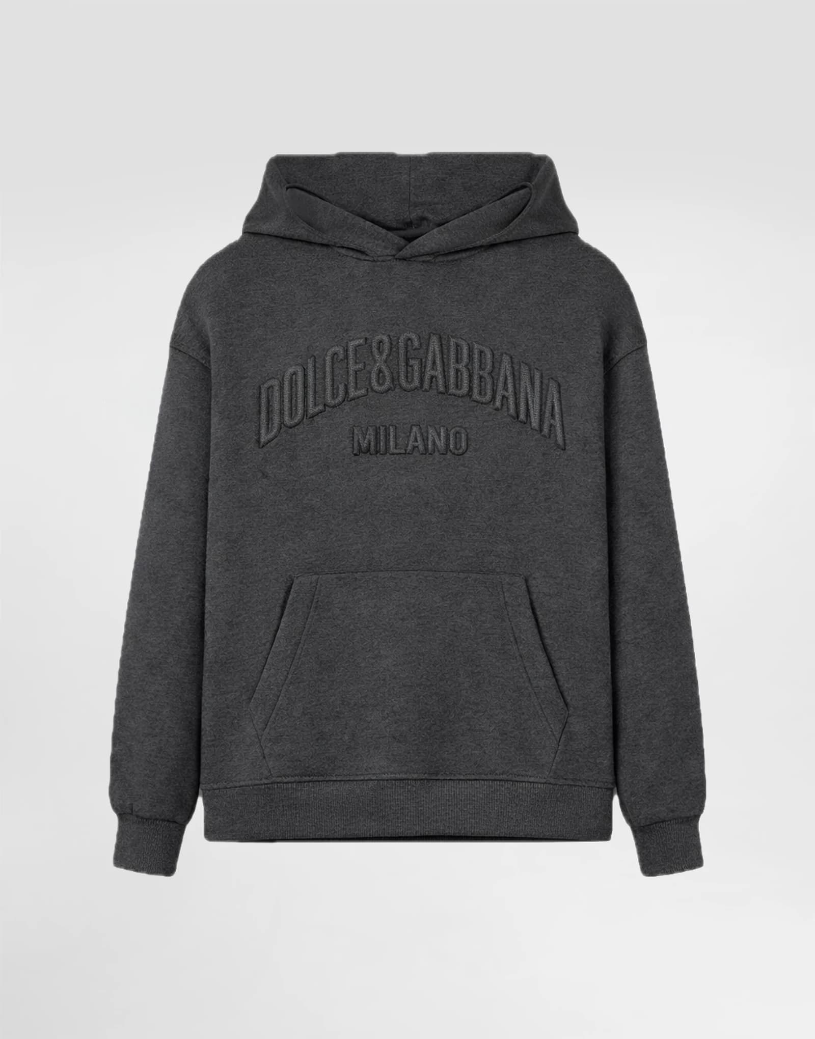 Dolce & Gabbana Kids dziecięca melanżowa bluza z kapturem z naszywką DG
