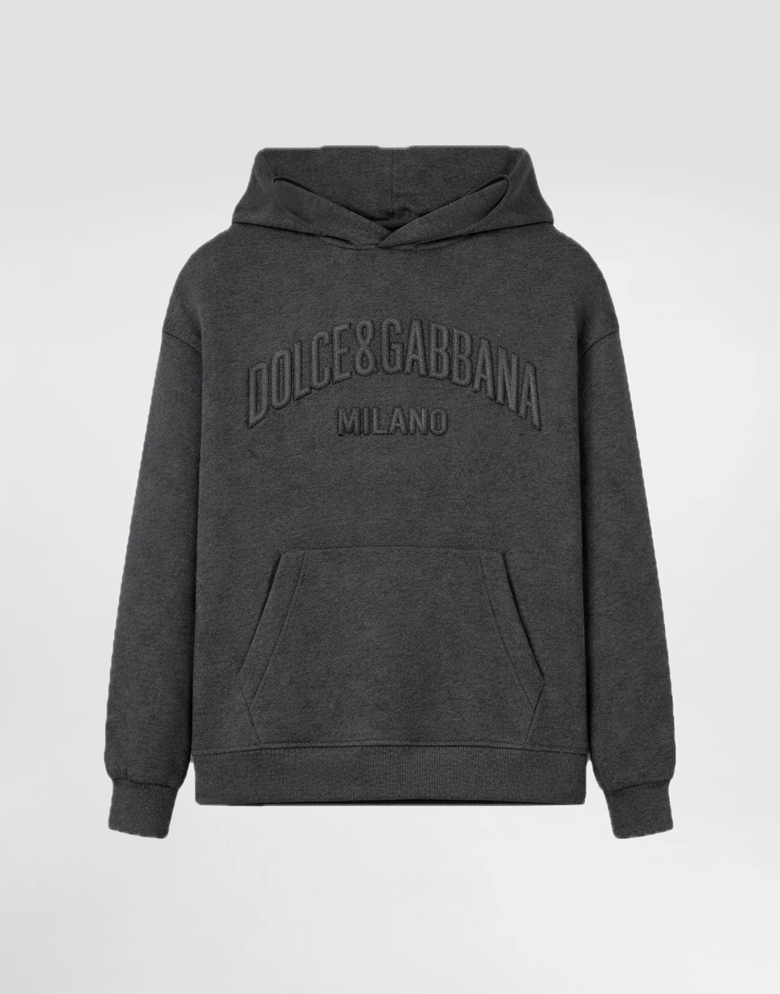 Dolce & Gabbana Kids dziecięca melanżowa bluza z kapturem z naszywką DG