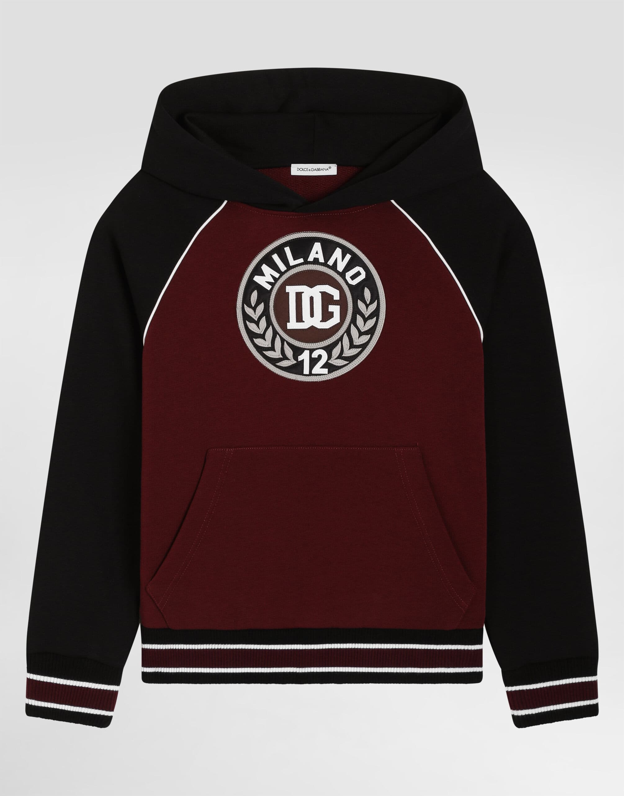 Bluza z kapturem Dolce & Gabbana Kids z haftem