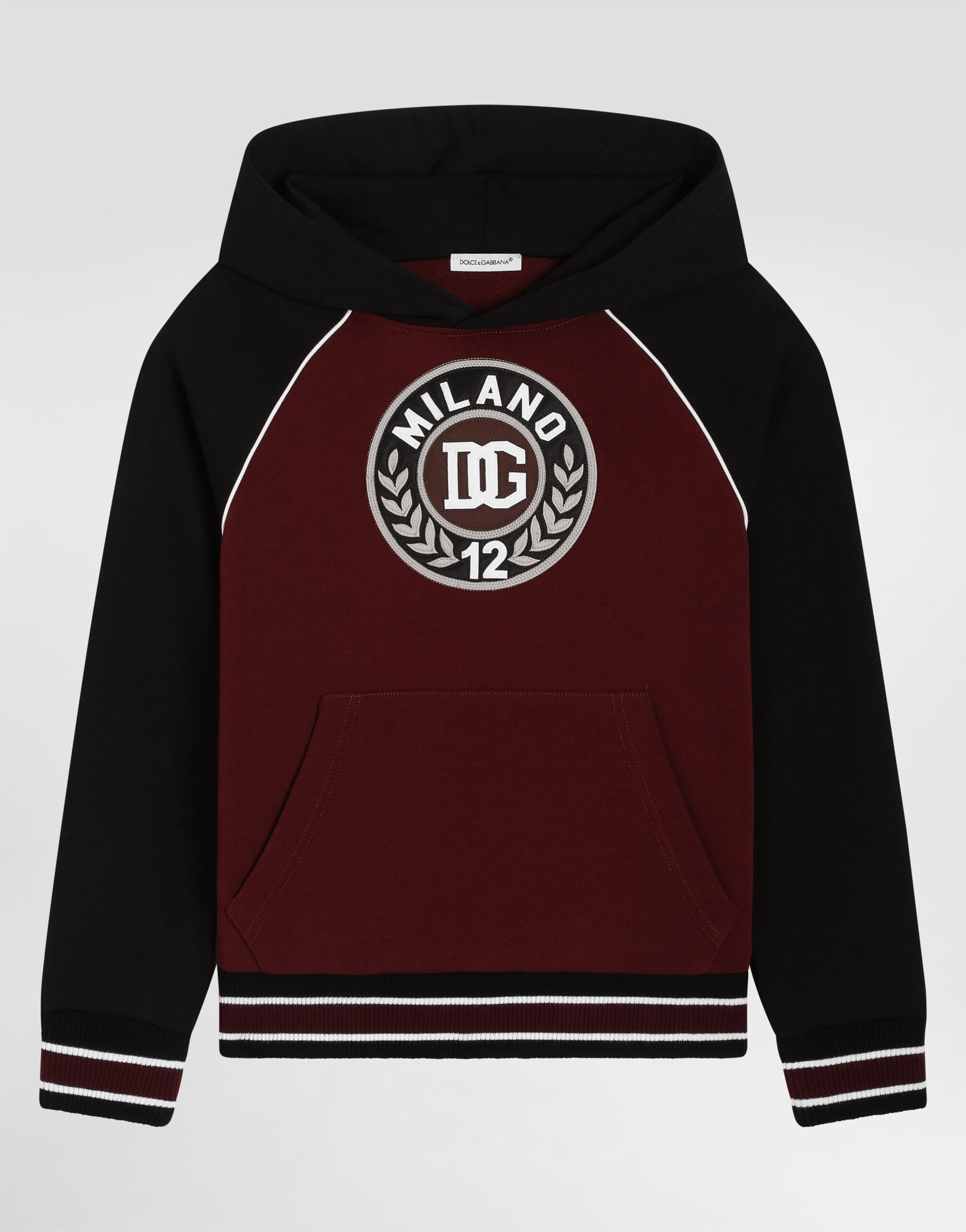 Bluza z kapturem Dolce & Gabbana Kids z haftem