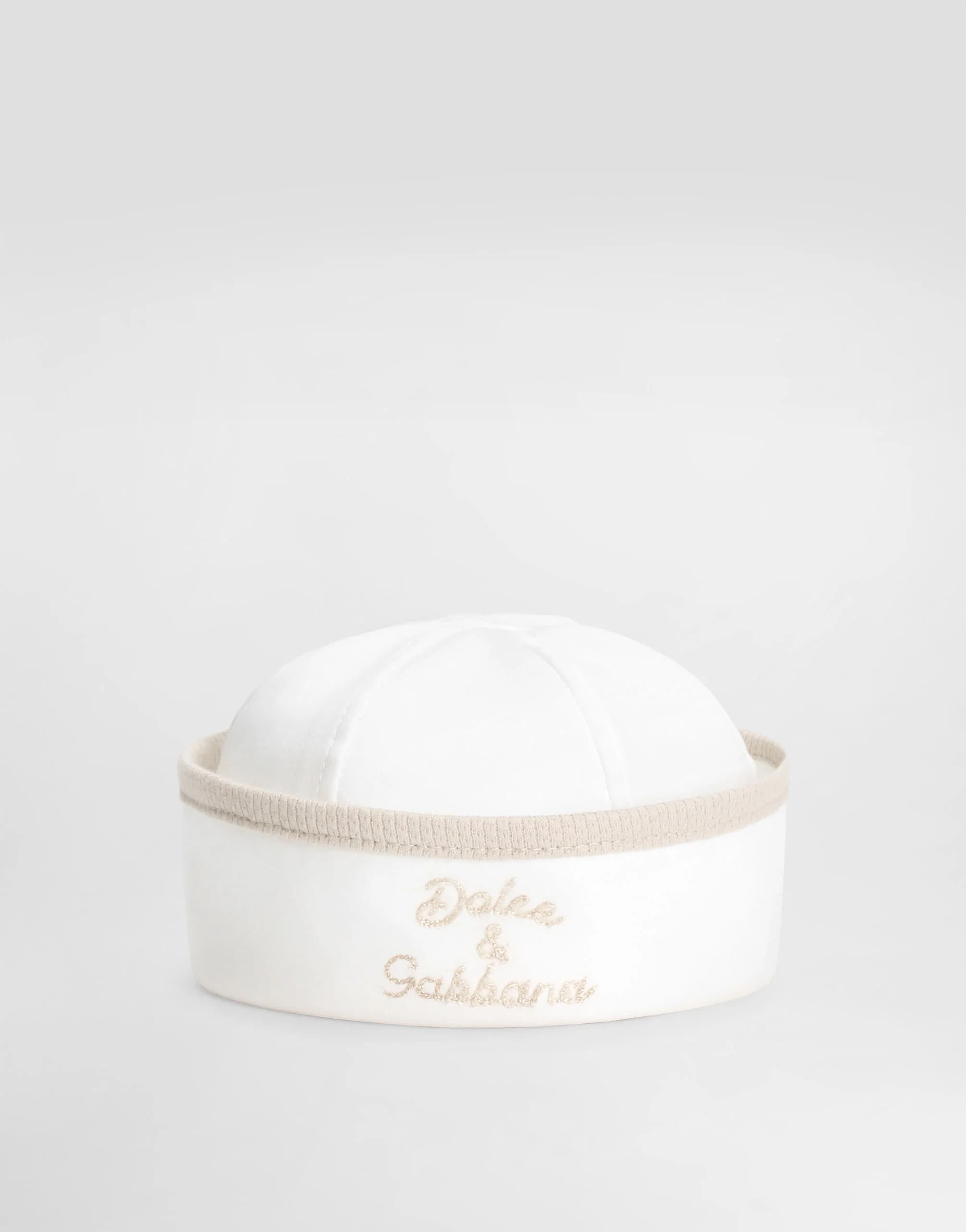 Bawełniany kapelusz typu bucket Dolce & Gabbana Kids z haftem Dolce&Gabbana