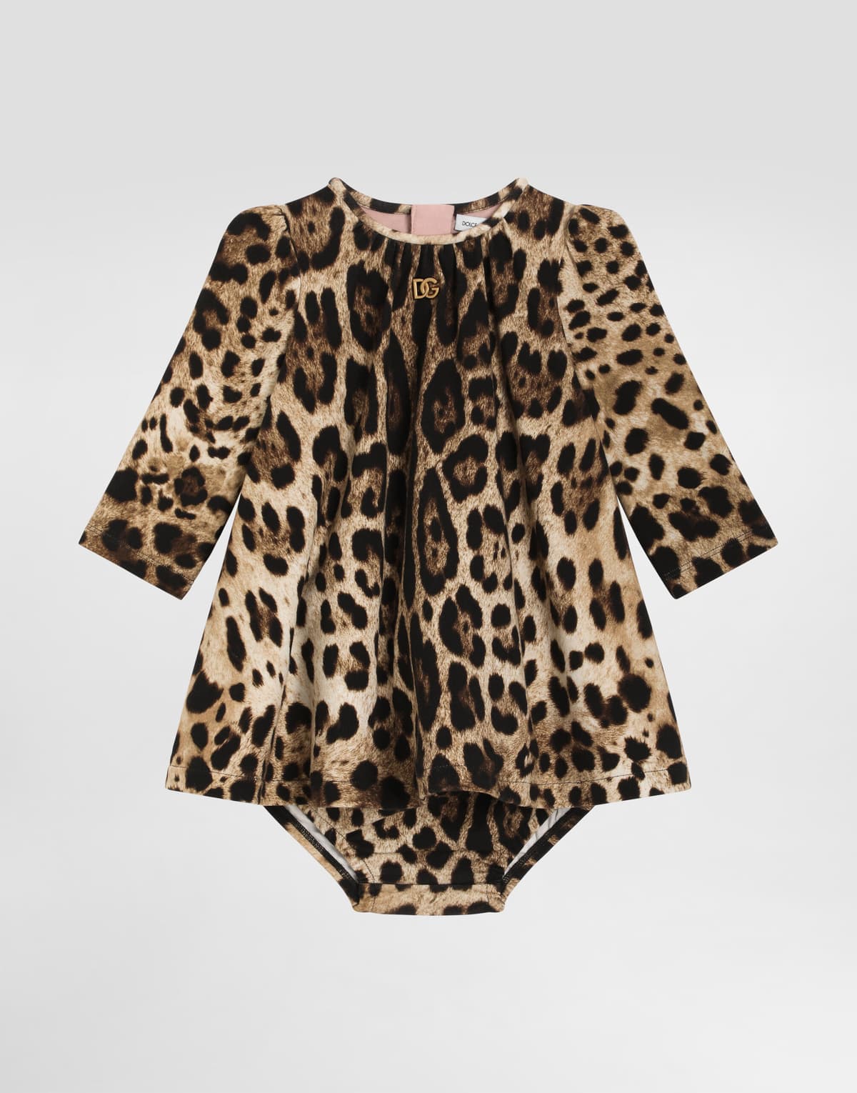 Sukienka Dolce & Gabbana Kids w panterkę z szortami