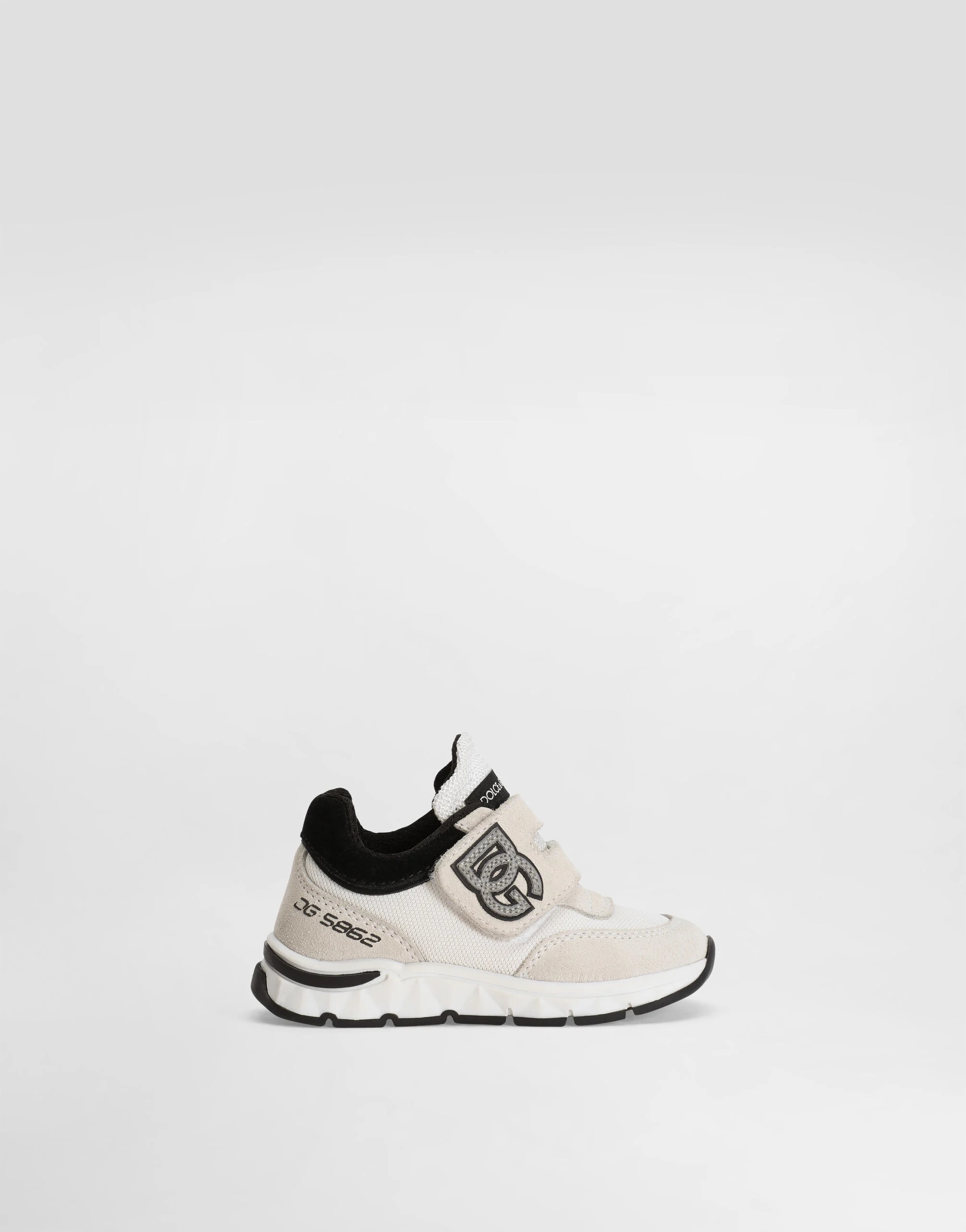 Sneakersy Dolce & Gabbana Kids First Steps z materiałów łączonych