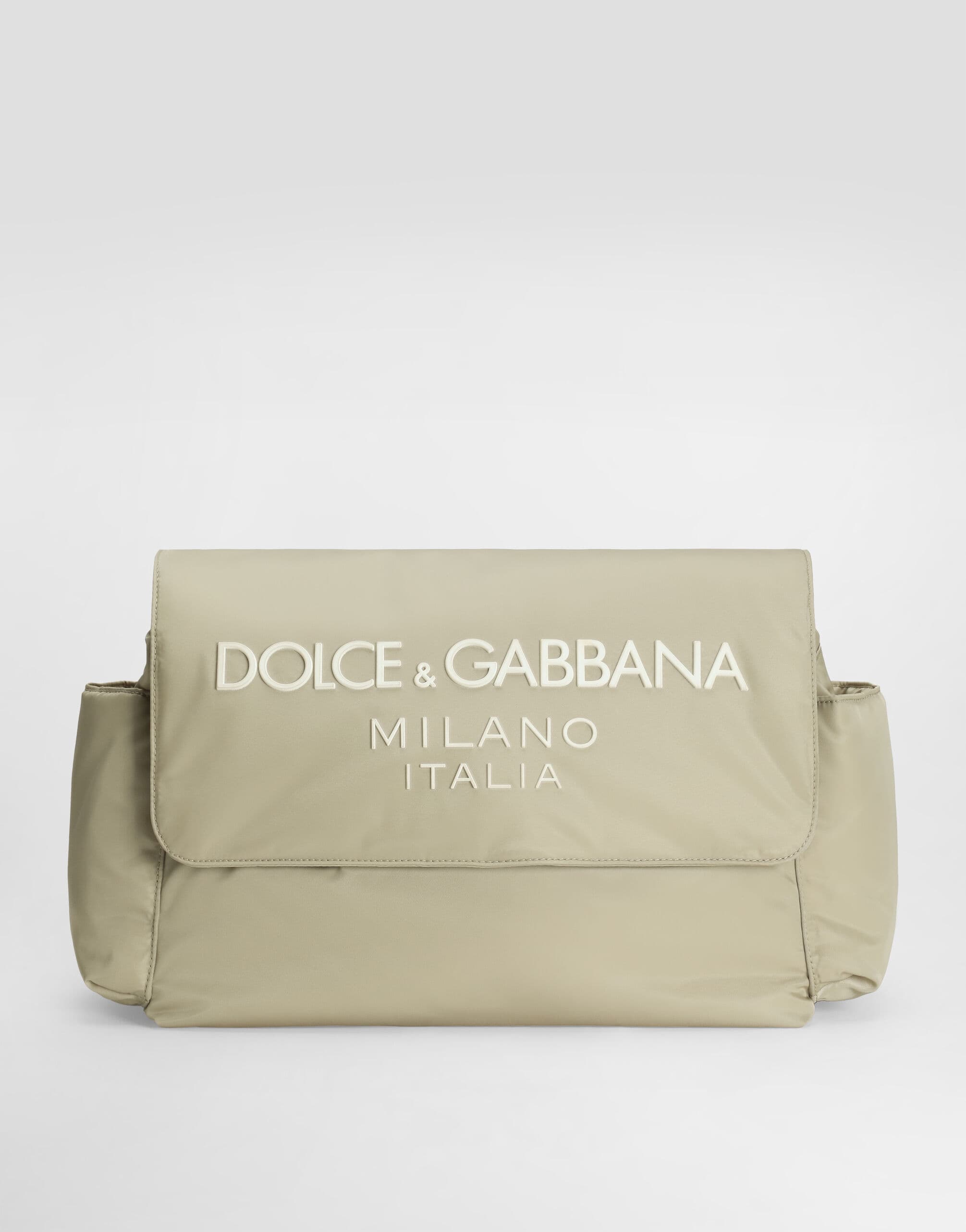 Dolce & Gabbana Kids nylonowa torba z matą do przewijania z gumowanym logo Dolce&Gabbana