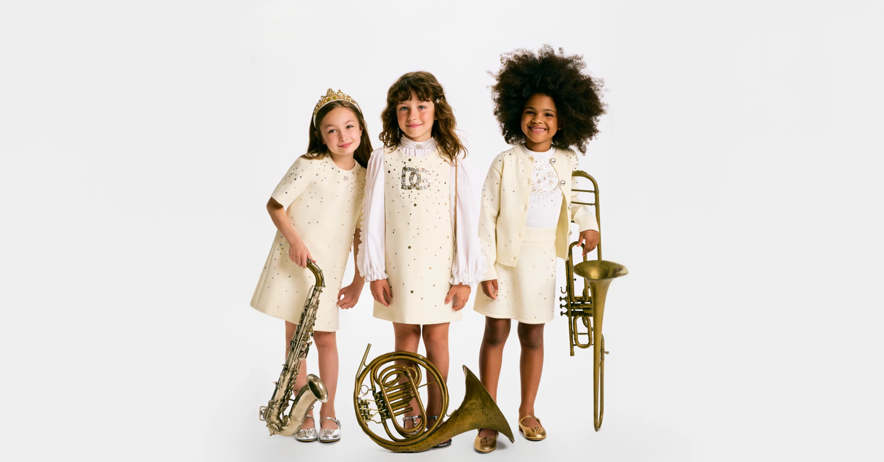 Three girl children